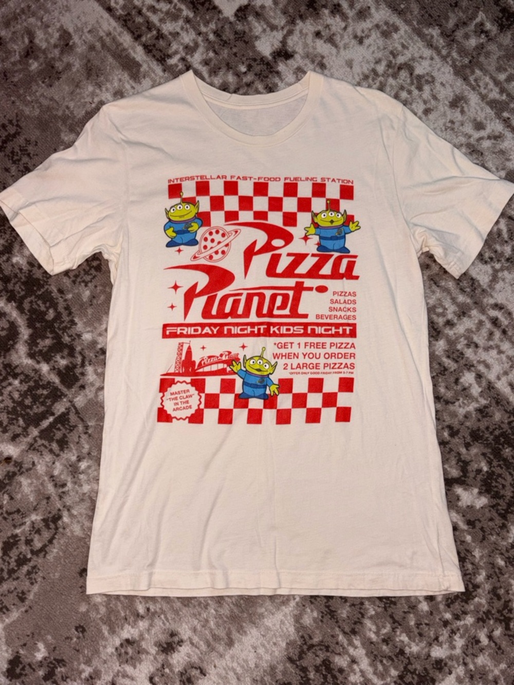 Toy Story pizza planet shirt
